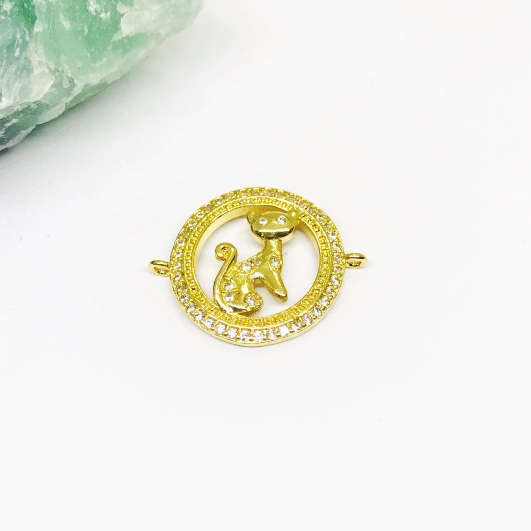 RODINADO | CONECTOR GATO | 17MM | 1UND | DORADO (R7-66)