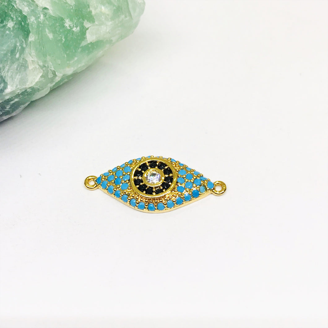 RODINADO | CONECTOR OJO TURCO | 20X10MM | 1UND | DORADO (R9-84)