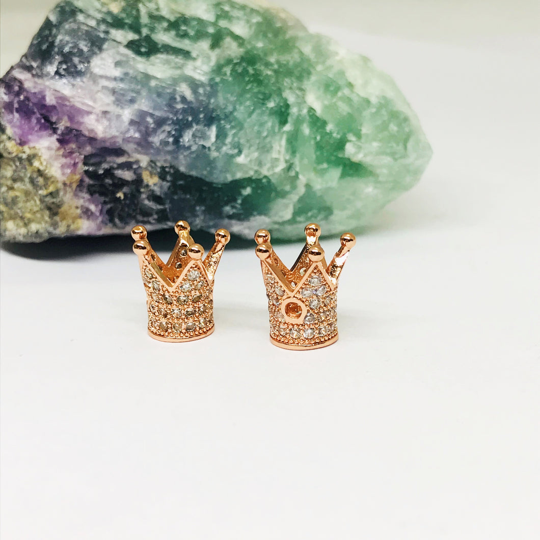 RODINADO | CORONA MICROCIRCON | 9MM | 1UND | GOLD ROSE (R3-23)