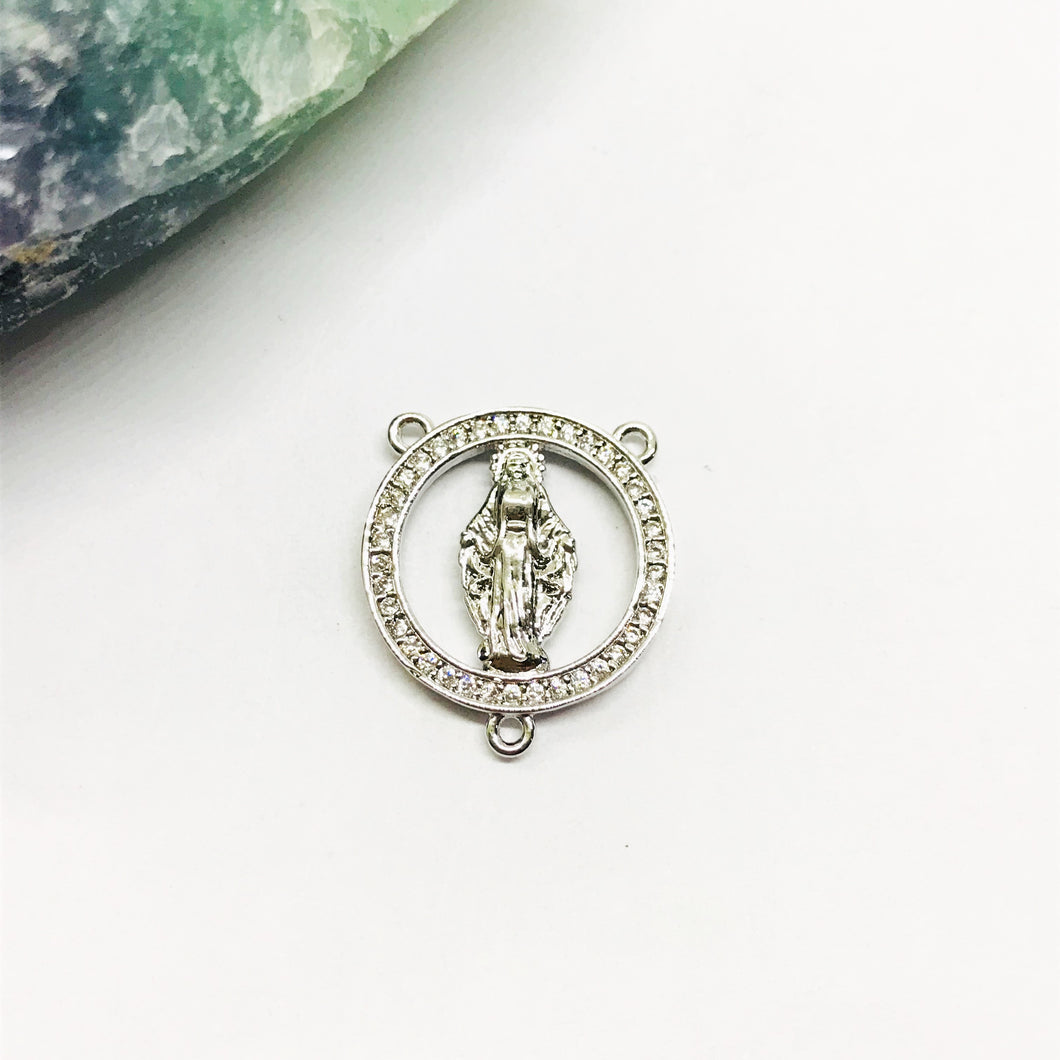 RODINADO | MARIETA VIRGEN | 18MM | 1UND | PLATEADO (R7-61)