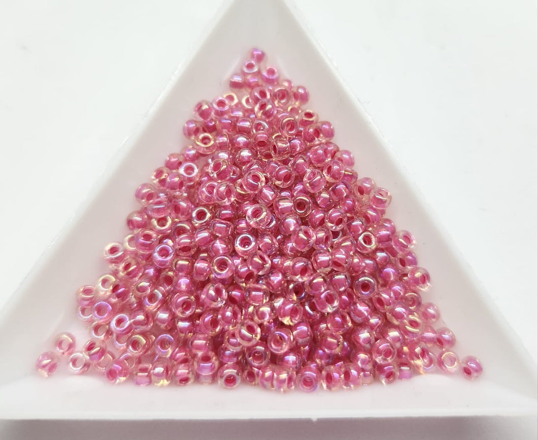 Miyuki Round Rocailles 8/0 | 355RR | Rosado Tornasol