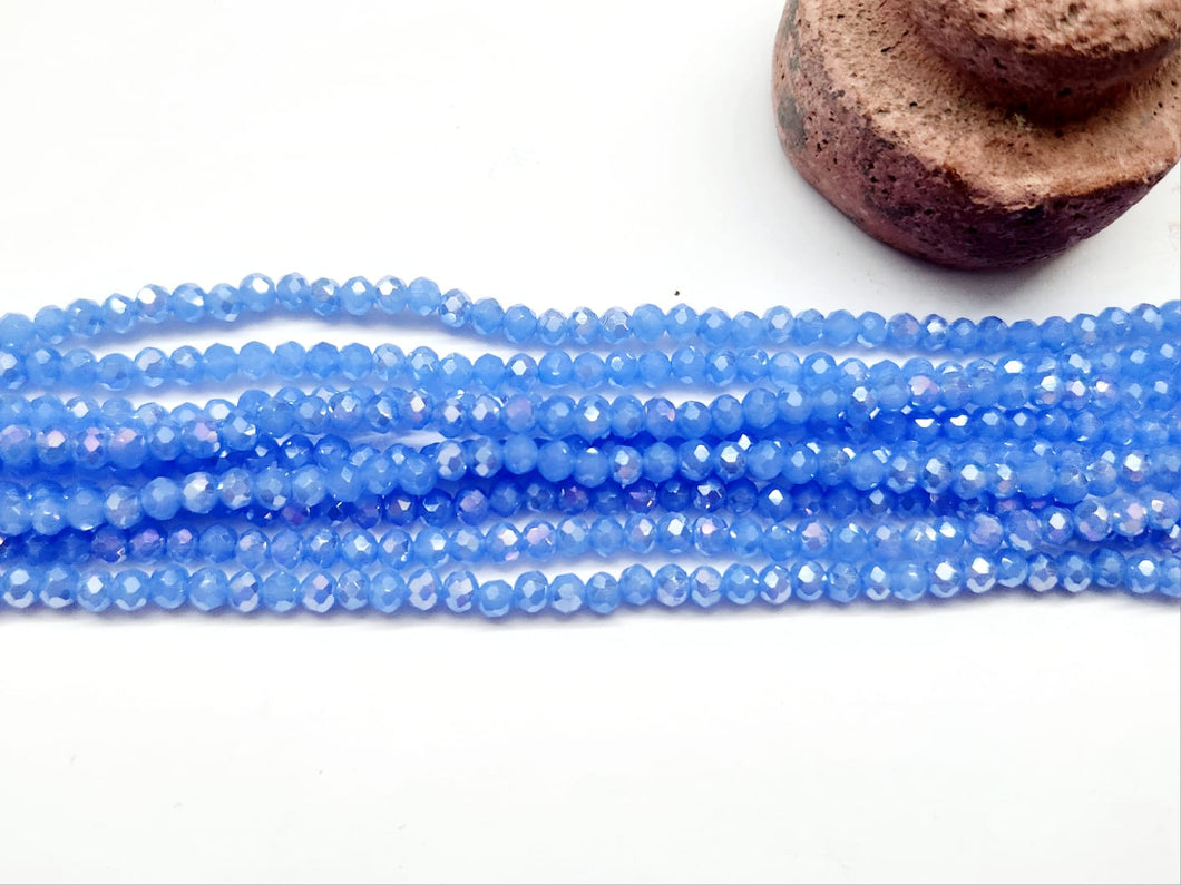 Cristal Chato | 4mm | Lavanda opalescente tornasol 7