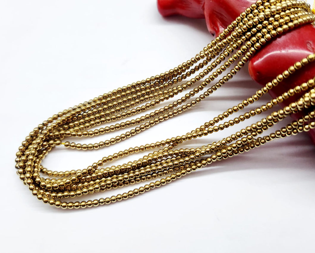 MOSTACILLA DE CRISTAL Y PIEDRA | 2.4MM | DORADO | co.8
