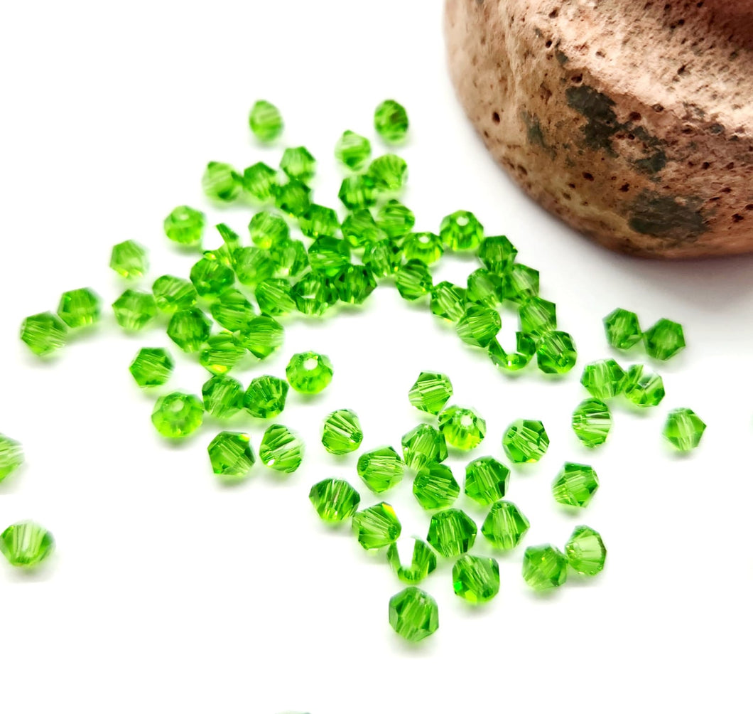 CRISTAL TUPI | 4MM | 150 UNIDADES | VERDE PASTO | C2-20