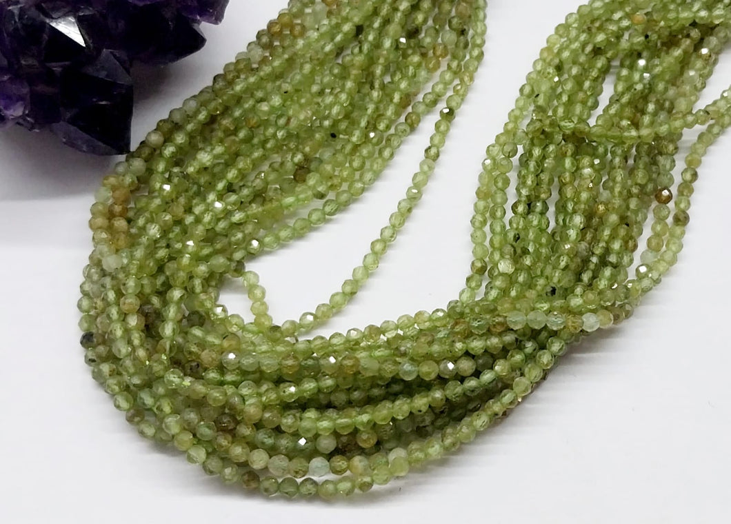 PIEDRAS NATURALES | MINI | GRANATE VERDE CLARO | 2.5MM