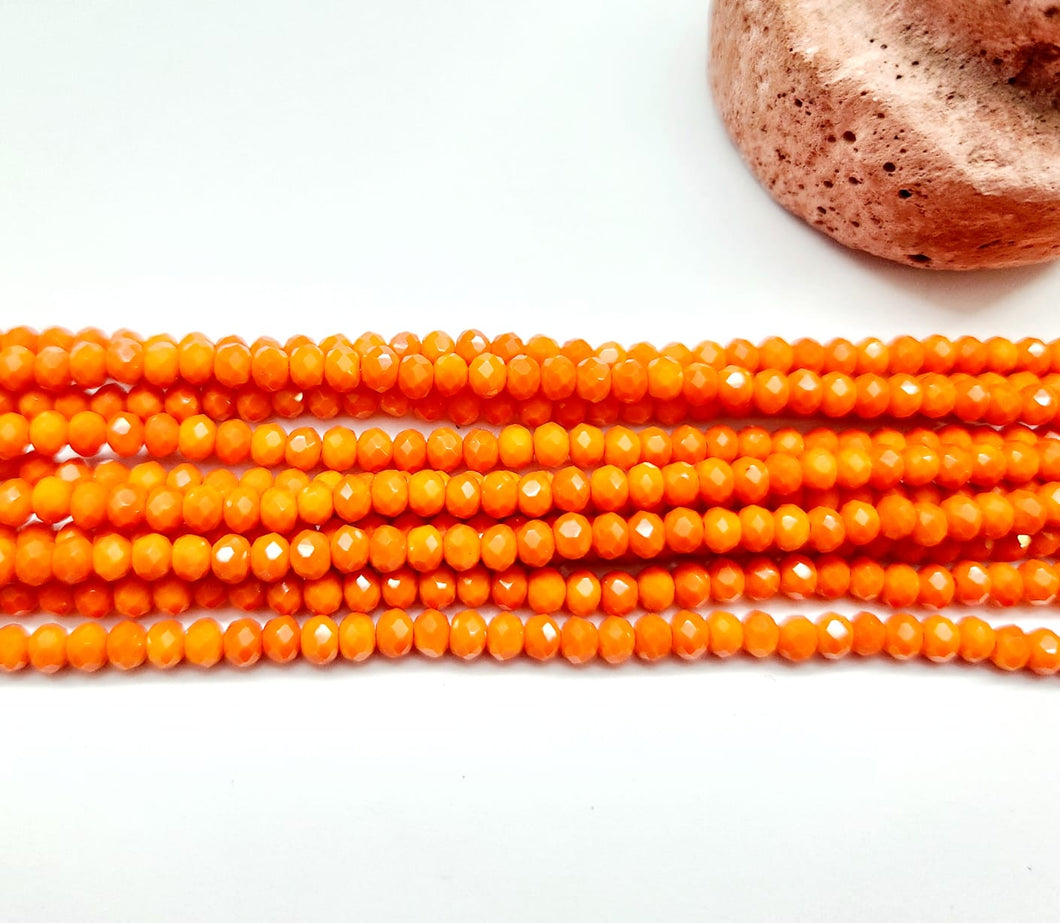 Cristal Chato | 4mm | Naranja matte opaco matizado 8