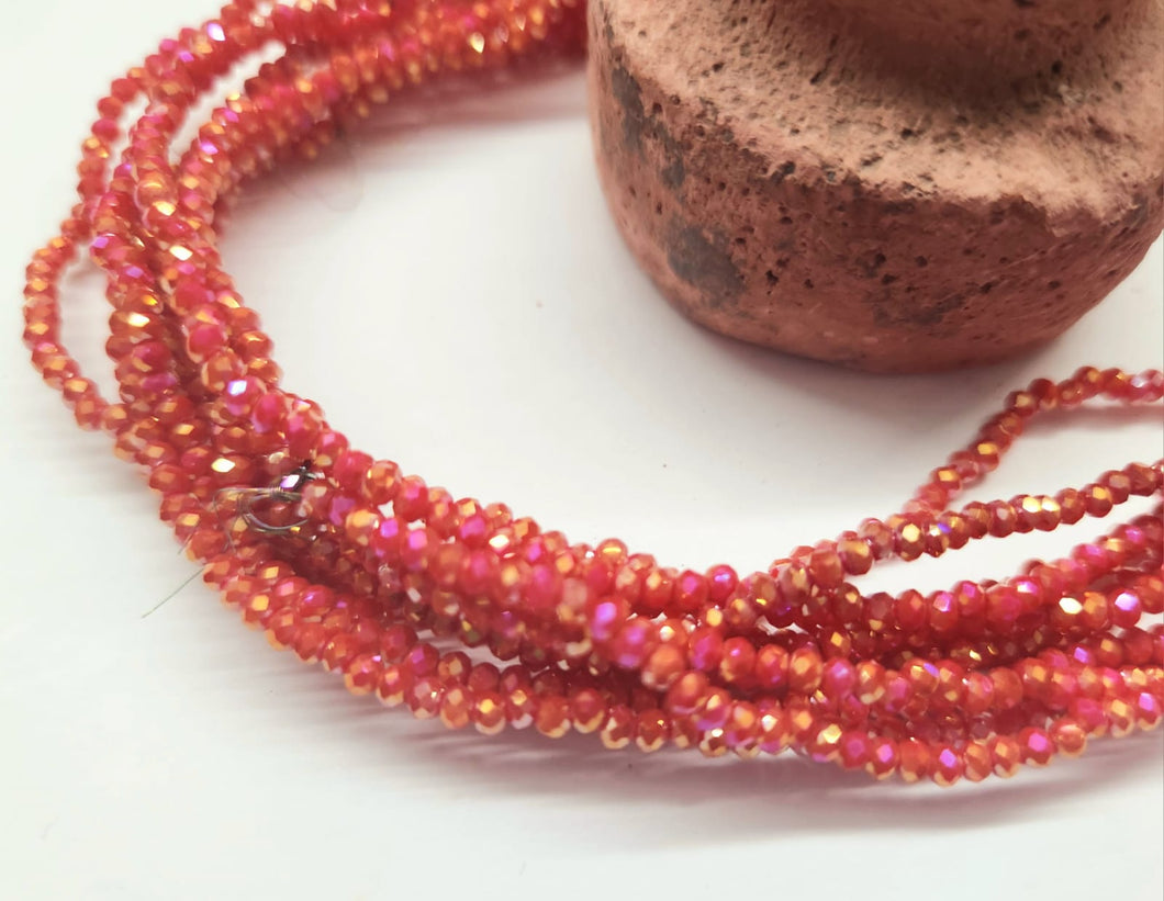 CRISTAL CHATO | 1MM | ROJO CLARO TORNASOL | co.142
