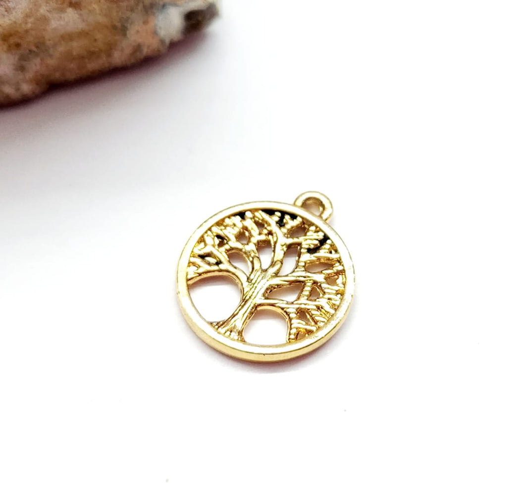 ARBOL DE LA VIDA | BAÑO DE ORO 24K | 13.5MM (C4-39)
