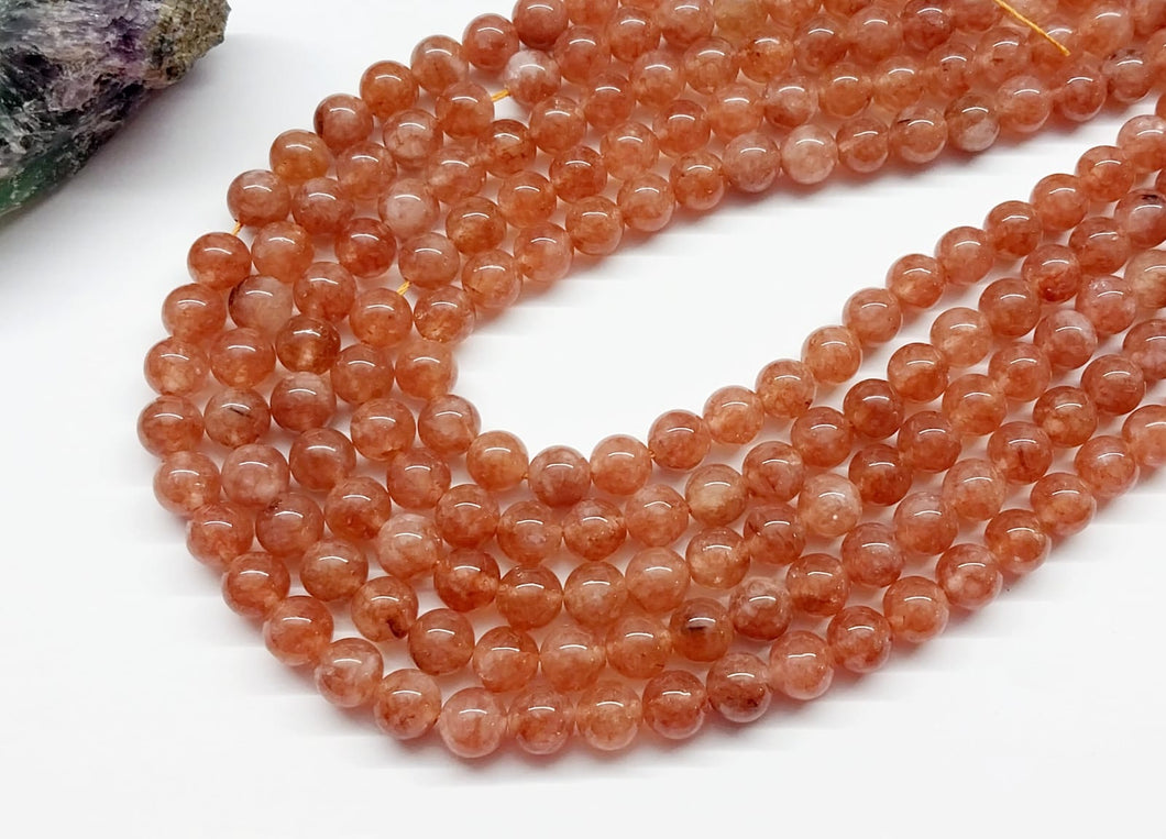 PEACH MOONSTONE | DAMASCO TRASLUCIDO| 8MM