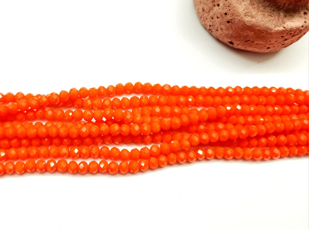 Cristal Chato | 4mm | Naranja matte 7