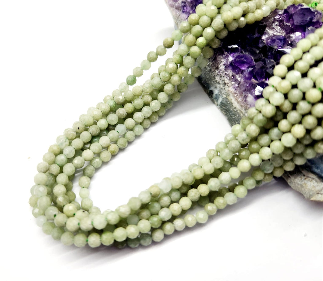 PIEDRAS NATURALES | MINI FACETADA | JADE OPACO | 3.3MM | co.15
