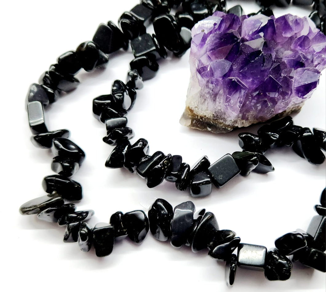 PIEDRA CHIP | GRANDE | OBSIDIANA NEGRO