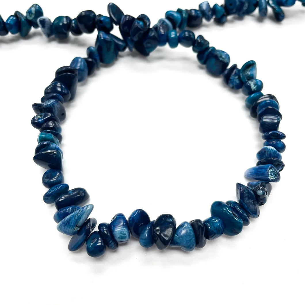 Chips Grande Piedra Natural | Coral Azul