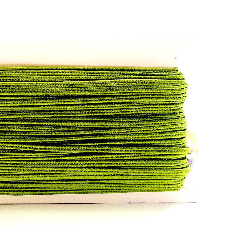 CORDÓN SOUTACHE | 3MM | 30 MTRS | VERDE OLIVO | COLOR #27