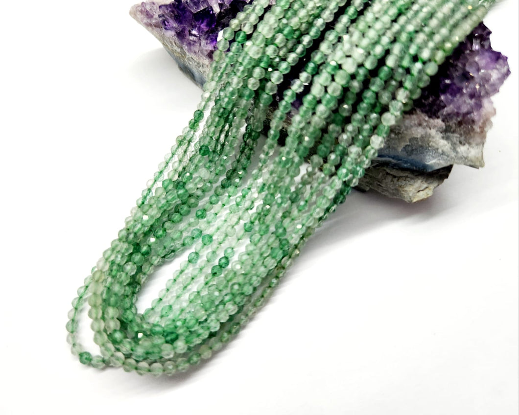 PIEDRAS NATURALES | MINI FACETADO | JADE CLARO MATIZADO | 2.5MM | co.2
