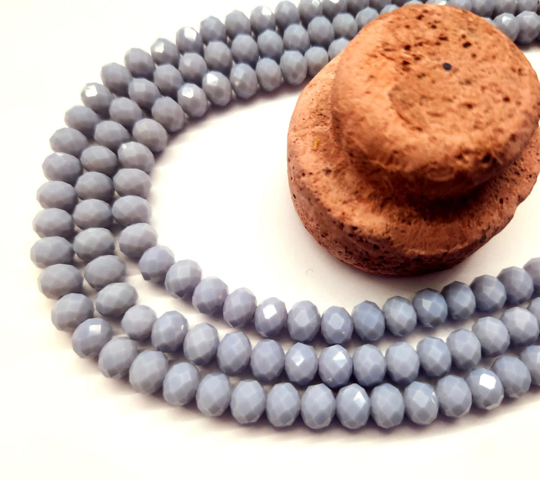 Cristal chato | 8 mm | Matte Gris 91