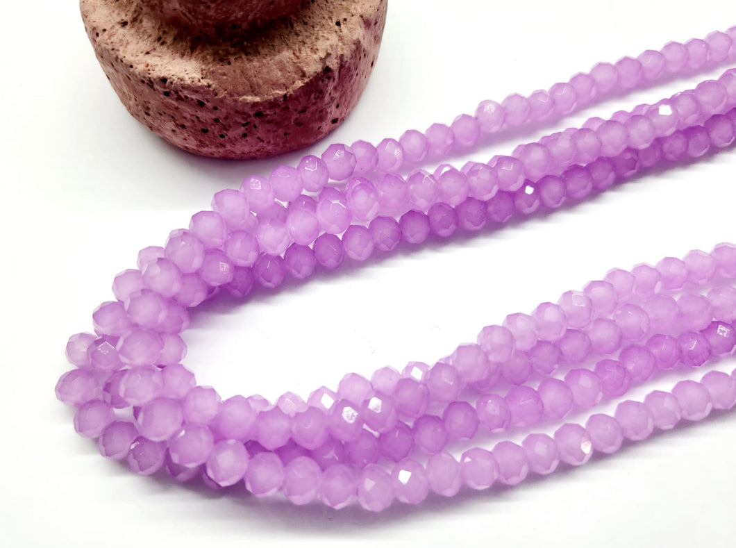 Cristal chato | 6 mm | Lila Opalescente 158