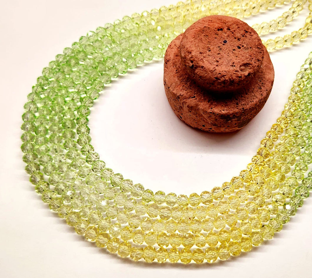 CRISTAL CHATO | 6MM | DEGRADE AMARILLO VERDE | co.24