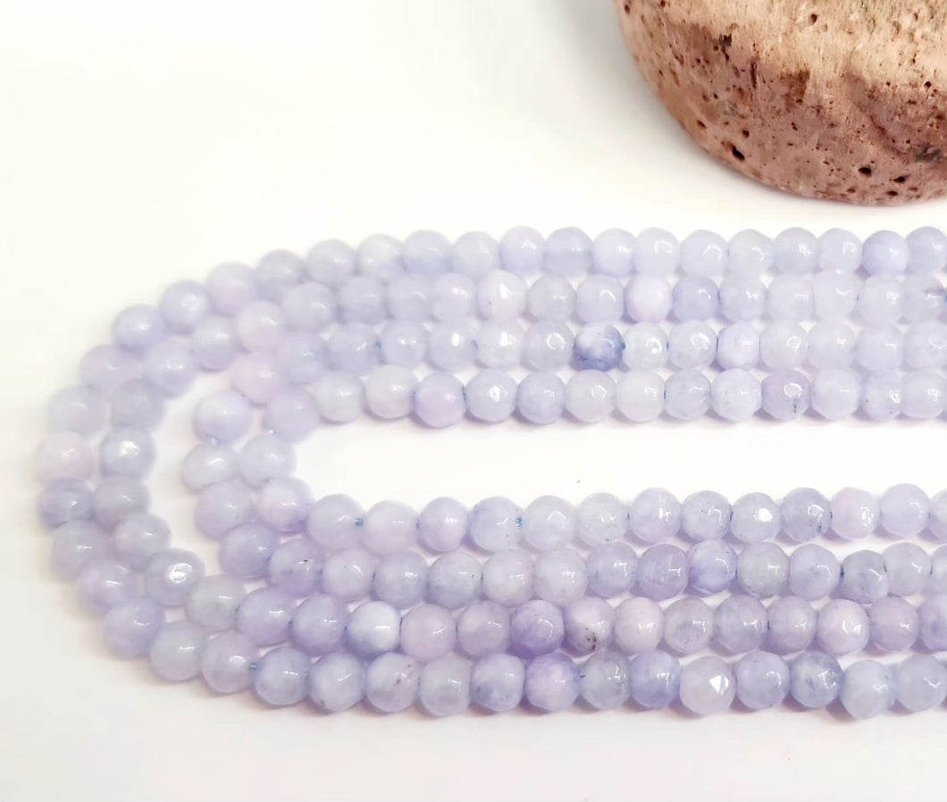 AGATA FACETADA | 4MM | LAVANDA CLARO