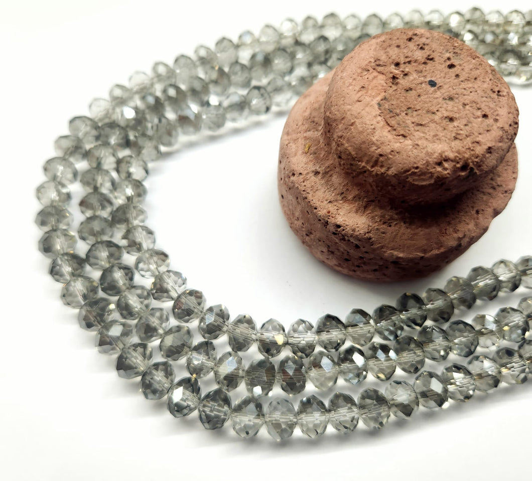 Cristal chato | 8 mm | Gris Satin Traslucido 94