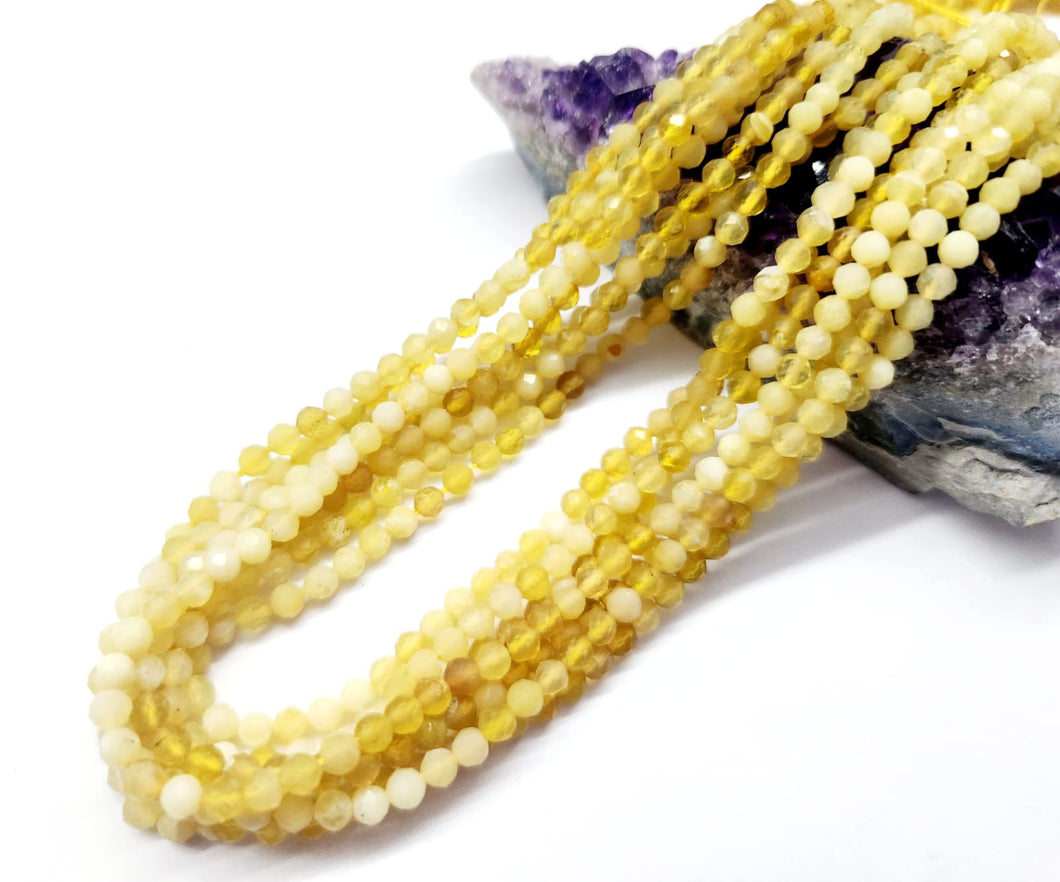 PIEDRAS NATURALES | MINI FACETADO | OPALO AMARILLO | 3.5MM | co.8