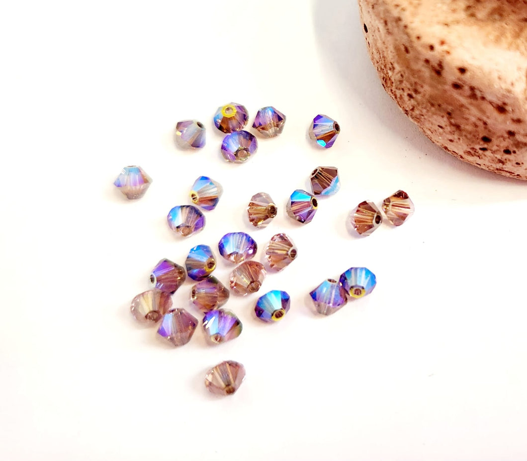 Bead Swarovski Crystals | 4mm | C3 CT #319 | 12u | Cafe Lila Tornasol