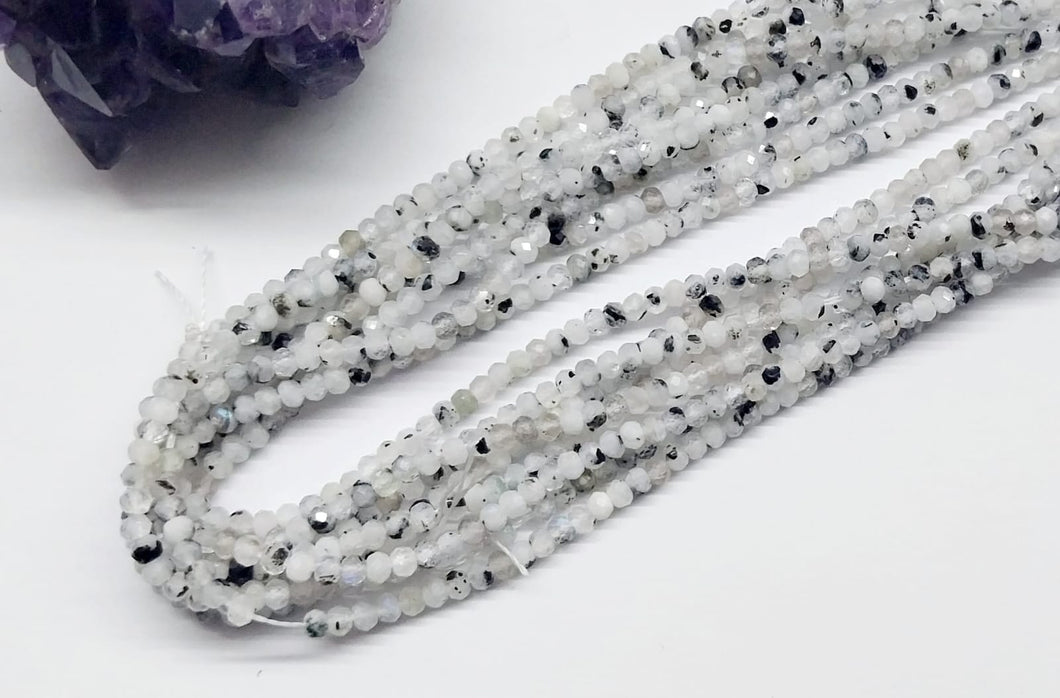 PIEDRAS NATURALES | MINI | CUARZO TURMALINADO RONDELL | 3X2MM