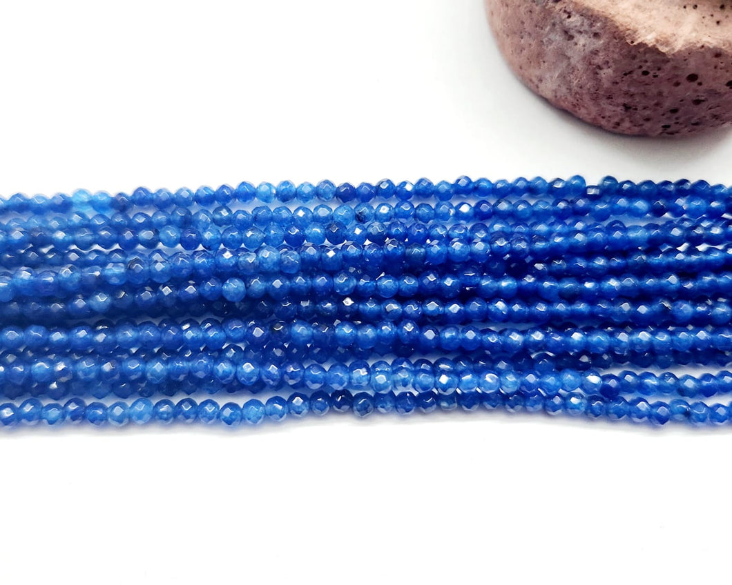 Agata Facetada | 2.9mm | Azul