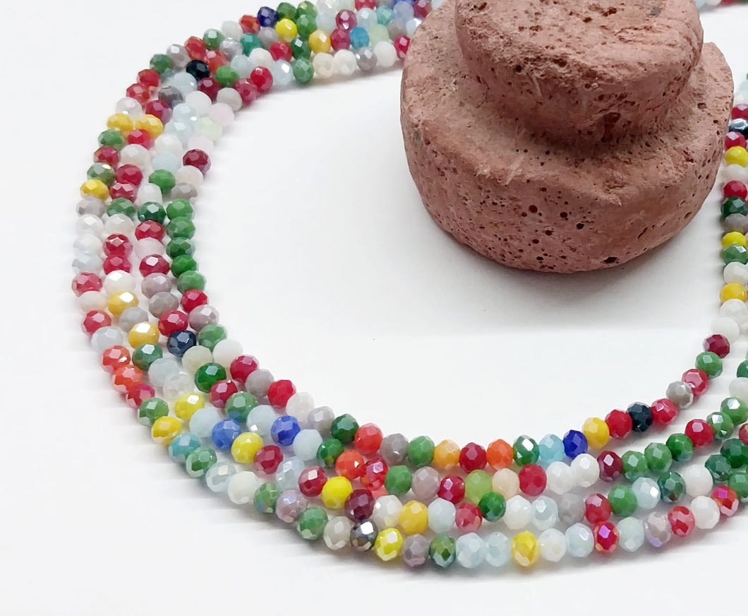 Cristal Chato | 4mm | Matte multicolor tornasol