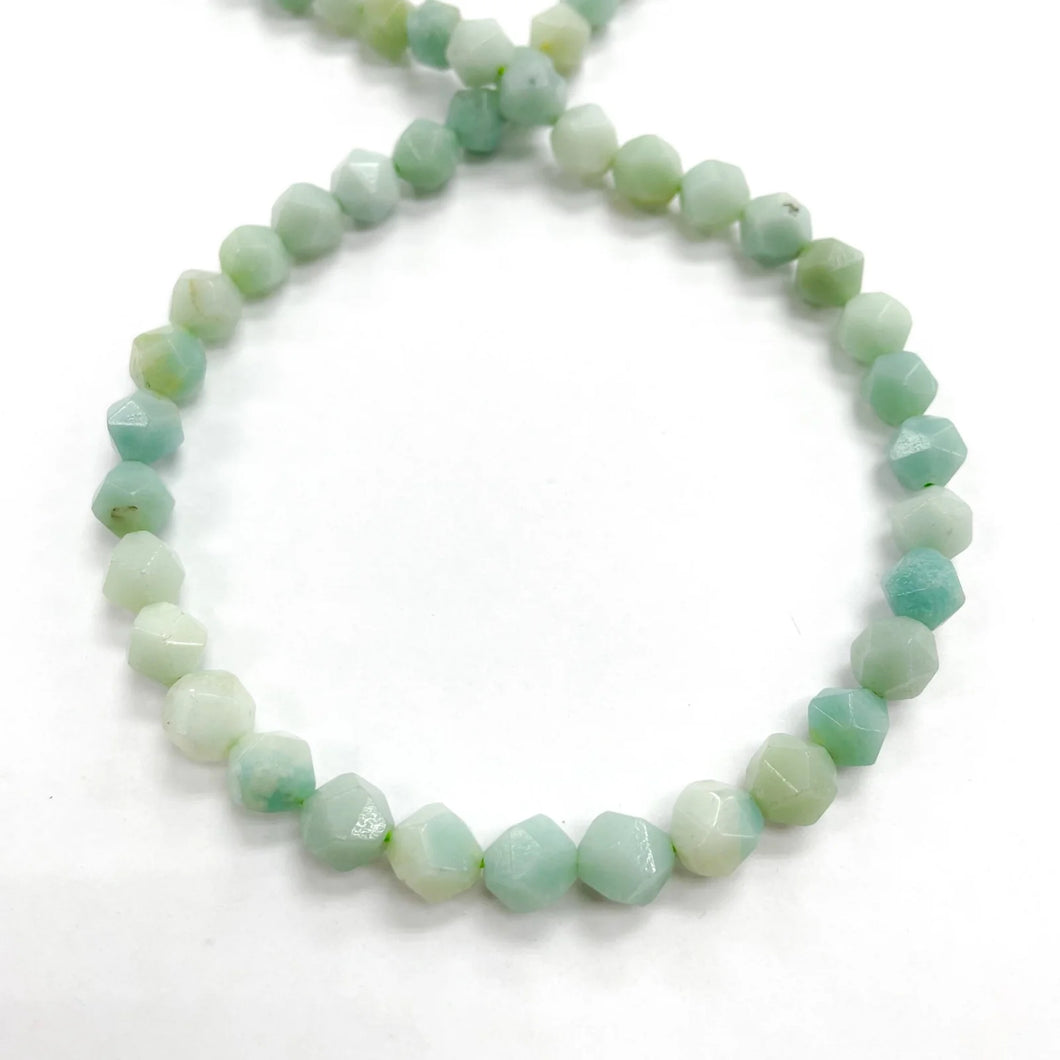 PIEDRA HEXAGONAL | 6MM | AMAZONITA