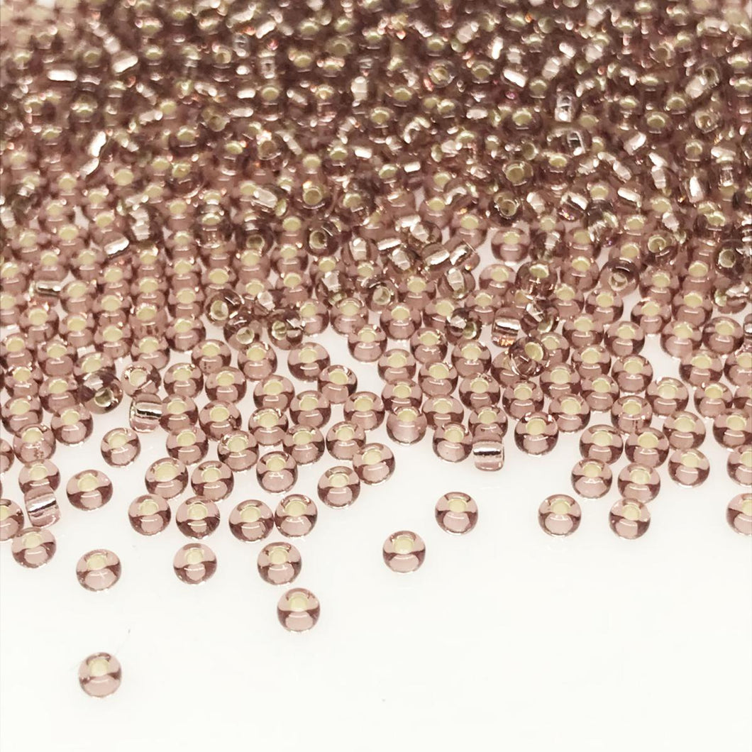 Miyuki Round Rocailles 11/0 | 12RR | Silverline Burdeo A