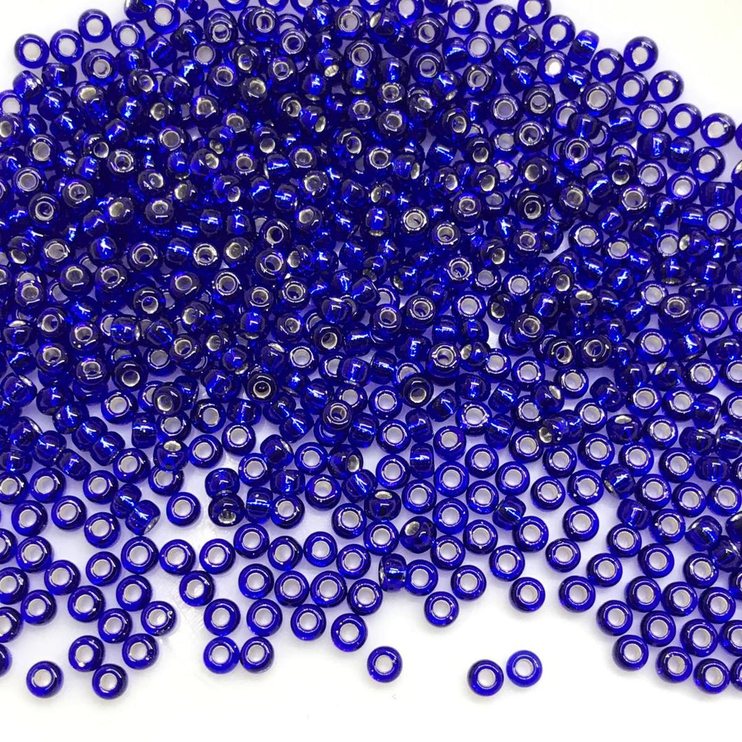 Miyuki Round Rocailles 8/0 | 20RR | Silverline Azul