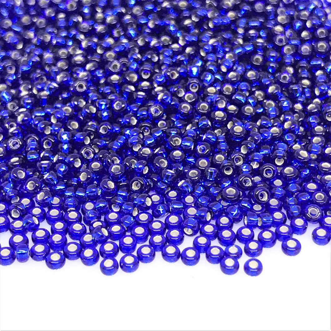 Miyuki Round Rocailles 11/0 | 20RR | Silverline Azul | c2