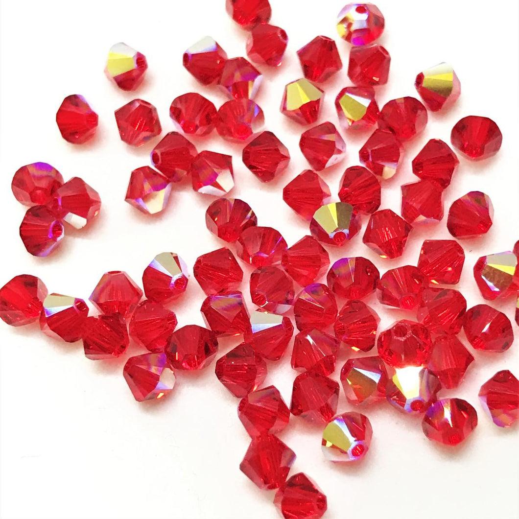 Bead Swarovski Crystals | 4mm | C3 SmT #227 | 25u | Rojo