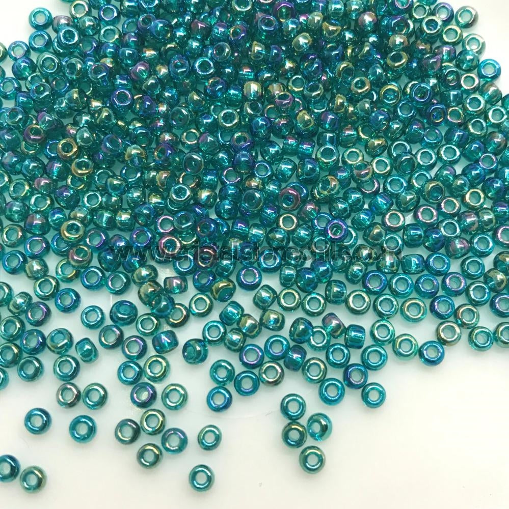 Miyuki Round Rocailles 8/0 | 2458RR | Tornasol Verde