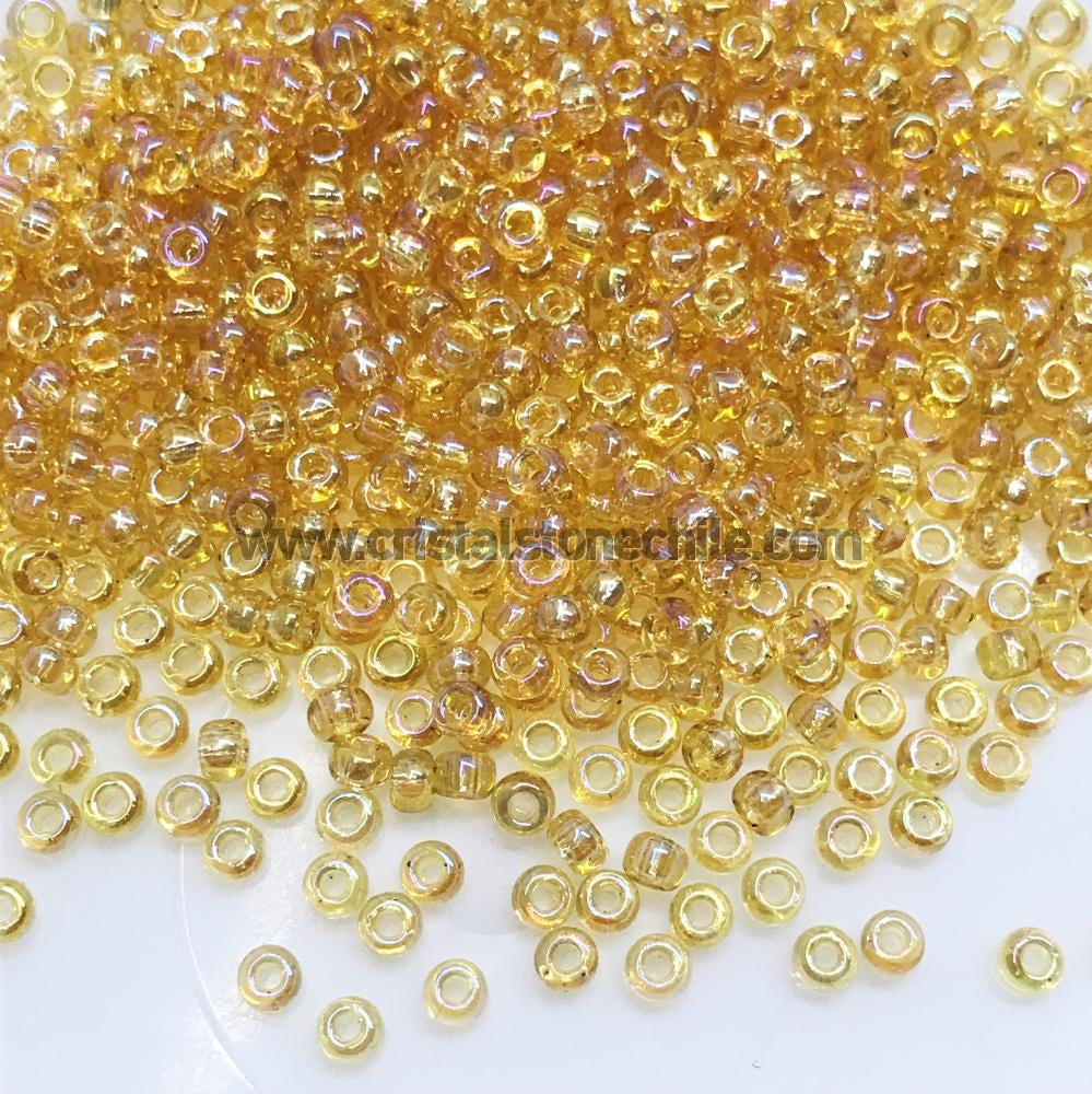 Miyuki Round Rocailles 8/0 | 251RR | Tornasol gold