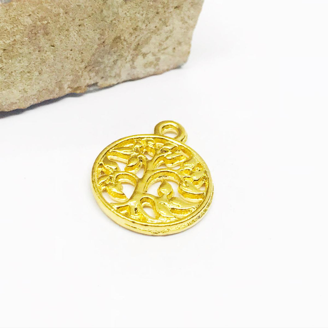 ARBOL DE LA VIDA | BAÑO DE ORO 24K | 16MM (C4-31)