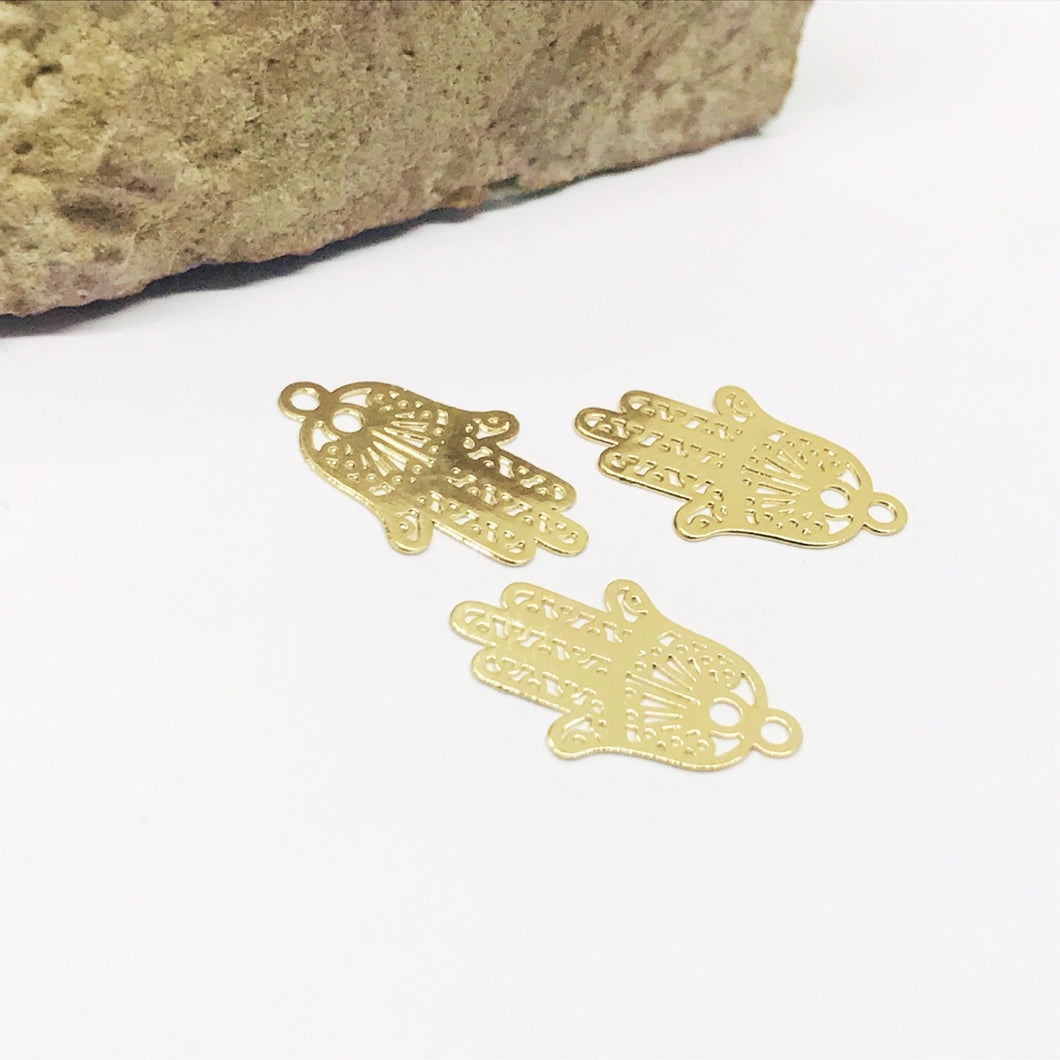 MANO DE FATIMA | BAÑO DE ORO 18K | 14MM (E2-12)