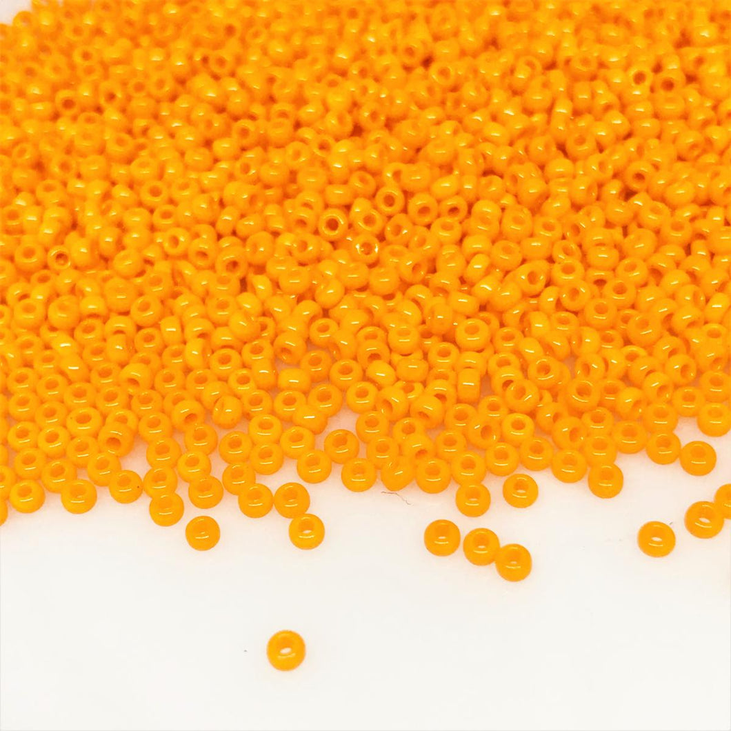 Miyuki Round Rocailles 11/0 | 405RR | Opaque Naranja | c10