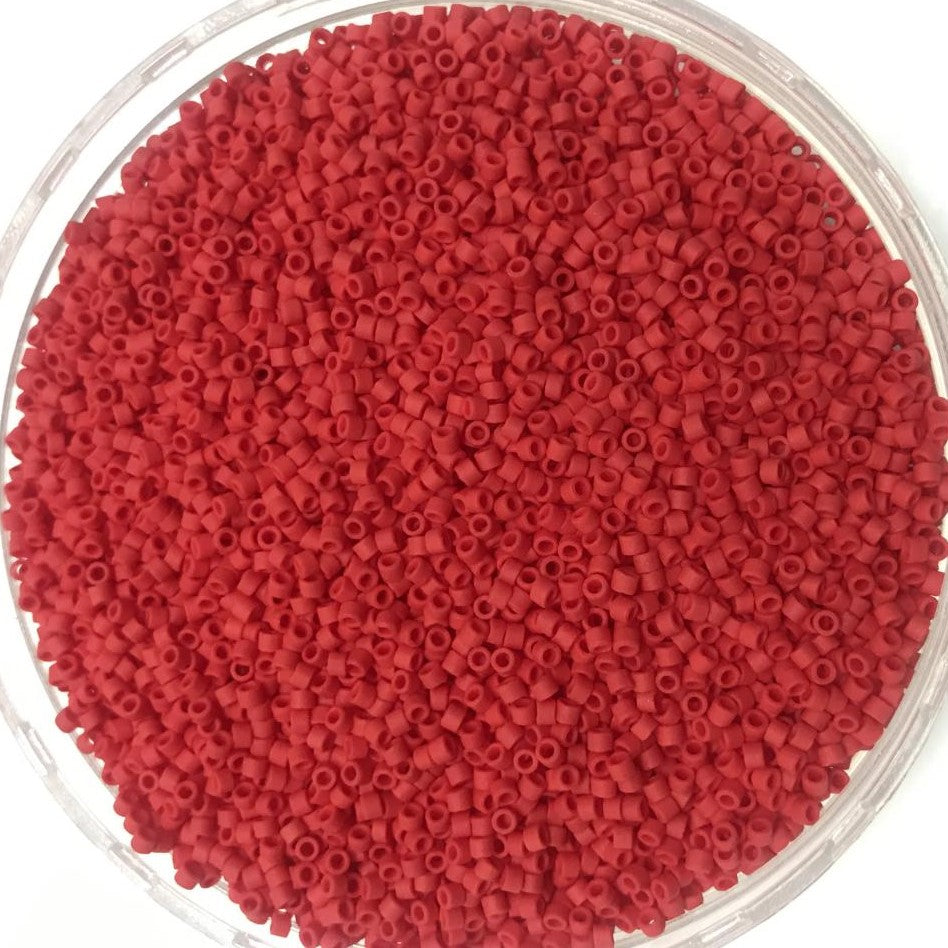 Miyuki Delica Beads 11/0 | 753DB | Rojo Matte | c3