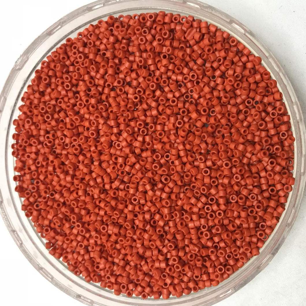 Miyuki Delica Beads 11/0 | 795DB | Matte Rojo Ladrillo | c6