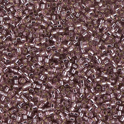 Miyuki Delica Beads 11/0 | 146DB | Silverline Palo Rosa | c7