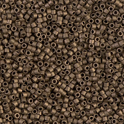 Miyuki Delica Beads 11/0 | 322DB | Matte Bronce | c11