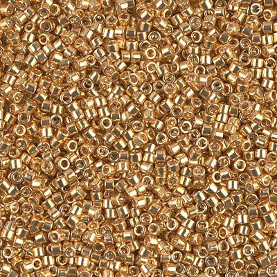 Miyuki Delica Beads 11/0 | 410DB | Metal Dorado A | c11
