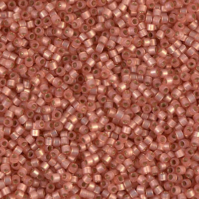 Miyuki Delica Beads 11/0 | 622DB | Silverline Naranja | c9