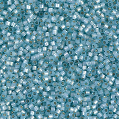 Miyuki Delica Beads 11/0 | 628DB | Silverline Celeste | c7