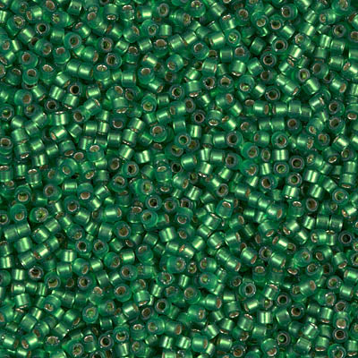 Miyuki Delica Beads 11/0 | 688DB | Silverline Verde | c7
