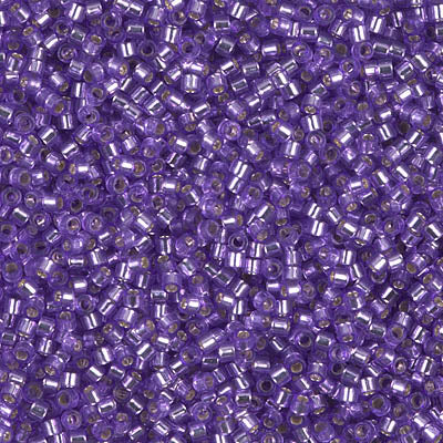 Miyuki Delica Beads 11/0 | 1347DB | Silverline Morado | c10