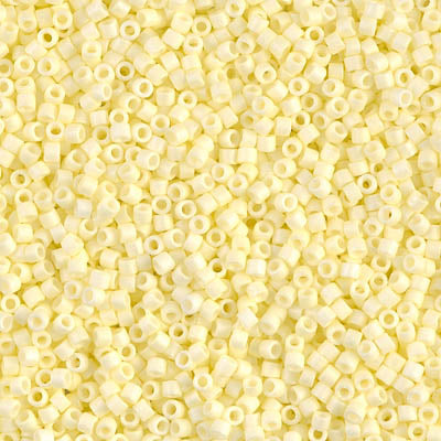 Miyuki Delica Beads 11/0 | 1521DB | Matte Amarillo palido | c7