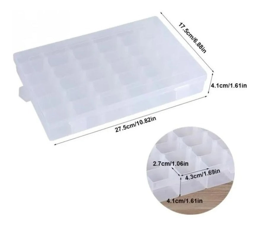 CAJA ORGANIZADORA | 27X18X4 | 36 ESPACIOS | modelo #12